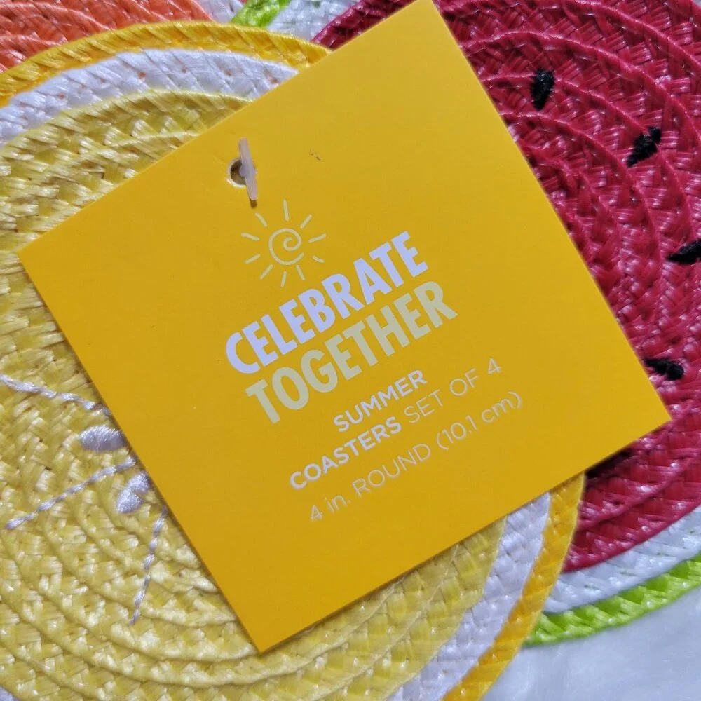 Celebrate Together Fruit Slice Coaster Set